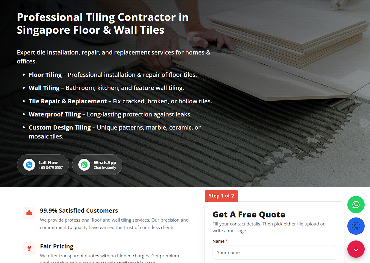 Tiling Contractor in Singapore
